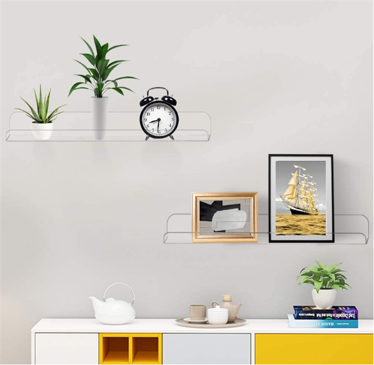 Wall Mount Acrylic Book/Shower Shelf