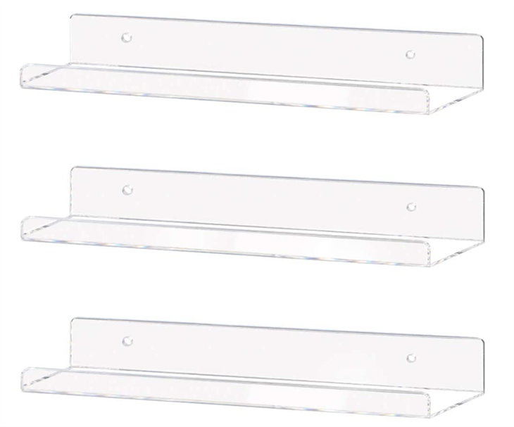 Wall Mount Acrylic Book/Shower Shelf