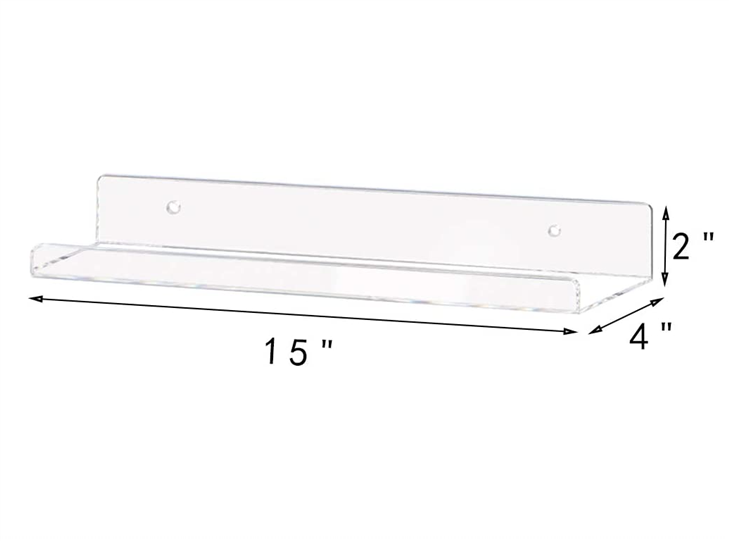 Wall Mount Acrylic Book/Shower Shelf